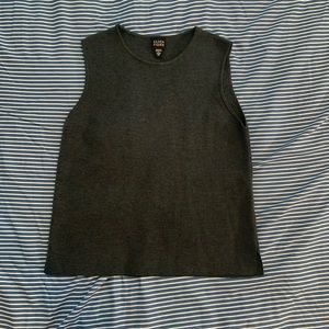 Eileen Fisher 100% Italian Wool Grey tank